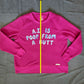 A.I. is poop - raspberry sweatshirt