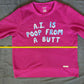 A.I. is poop - raspberry sweatshirt