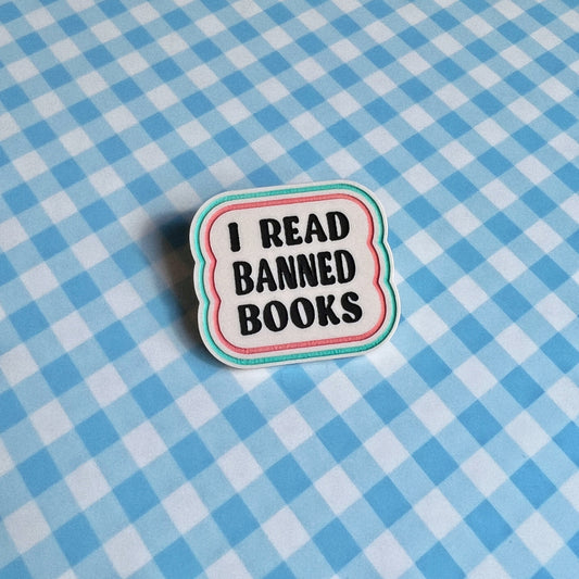 Banned books magnet/brooch