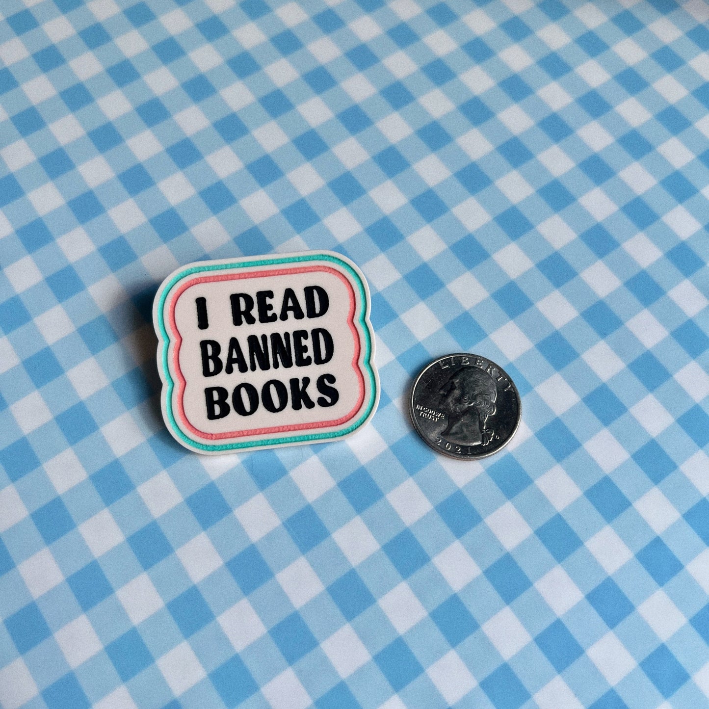 Banned books magnet/brooch