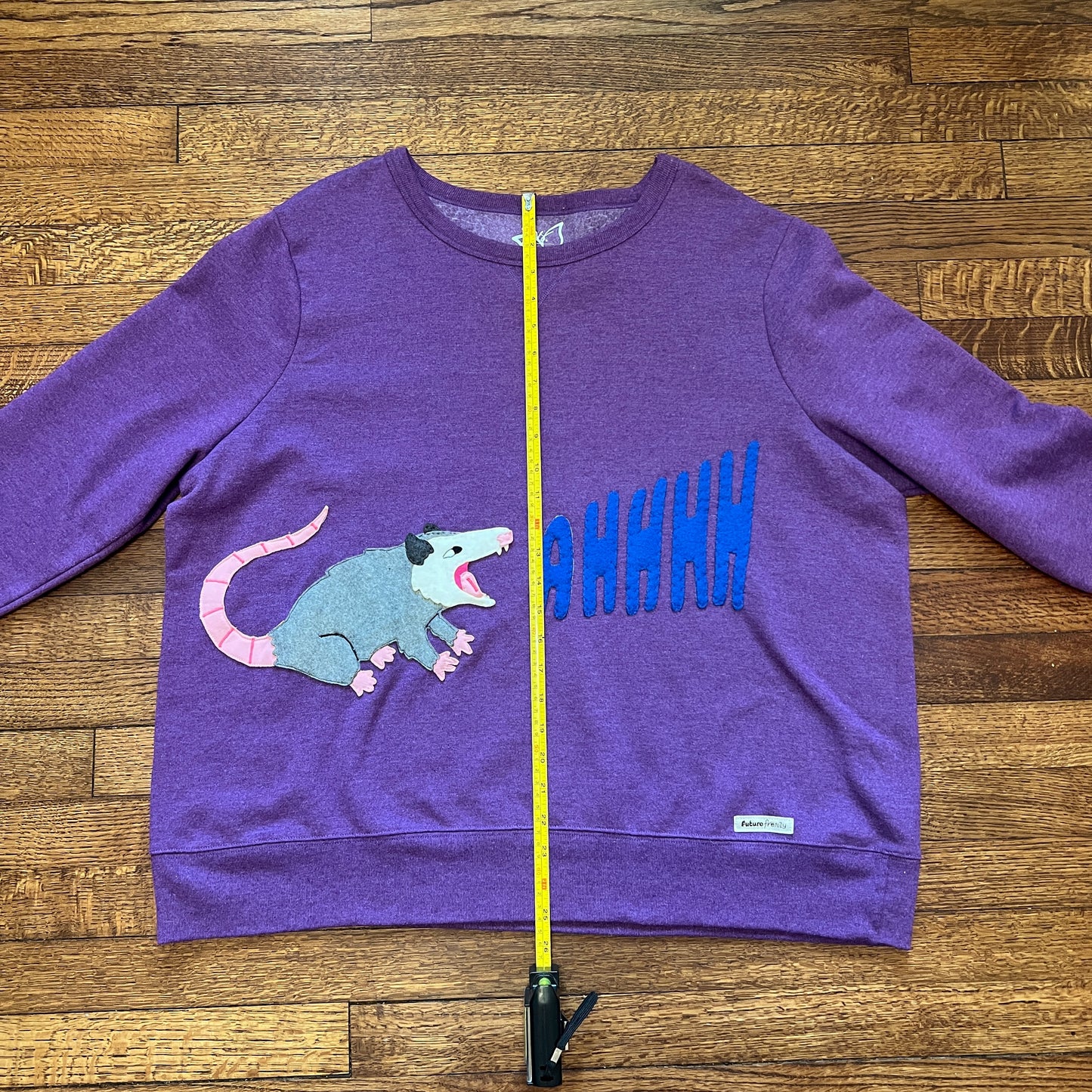 Screaming opossum sweatshirt (purple)