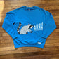 Screaming raccoon sweatshirt (blue)