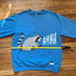 Screaming raccoon sweatshirt (blue)