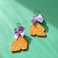 Coquette cheese earrings