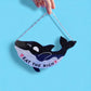 Eat the Rich Orca wall hanging