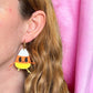 Candy Corn Man earrings
