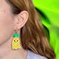 Pineapple ghost earrings