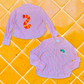 Slimey pink and white button up shirt