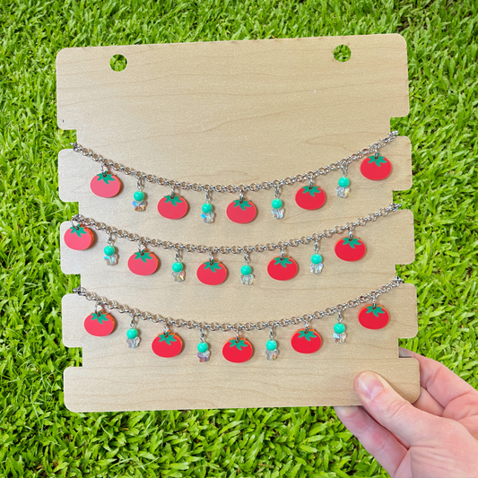Tomato season necklace