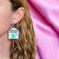 Banned Books Free Library earrings