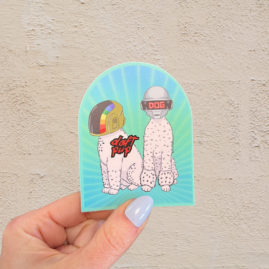 Daft Pup sticker