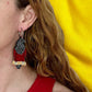 Dracula parrot earrings