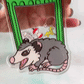 Opossum trash shaker keychain