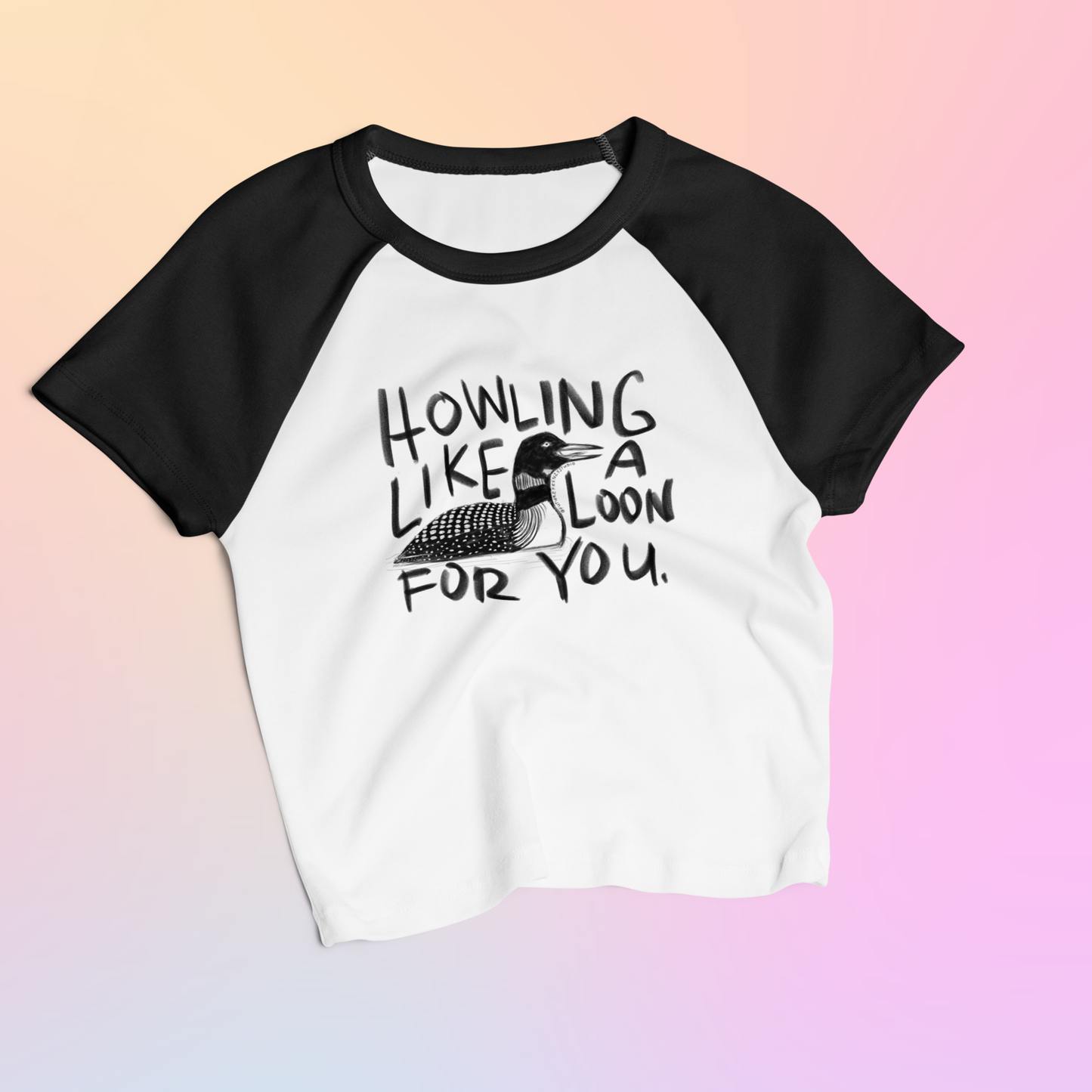 Howling Like a Loon Baby Tee
