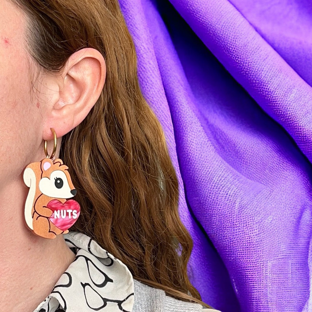 Nuts squirrel *single earring*