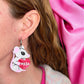 Pizza rat earrings