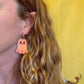 Iridescent ghostie earrings