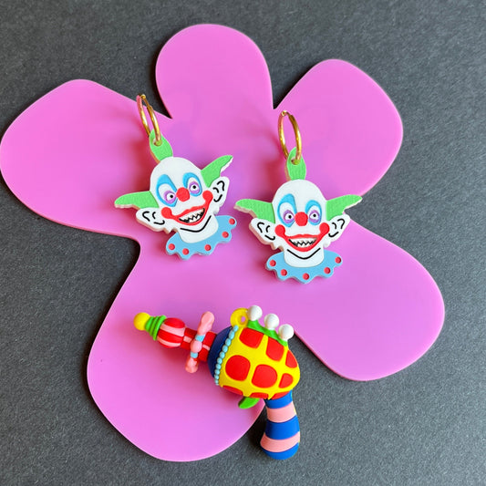 Shorty klown earrings