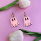 Iridescent ghostie earrings