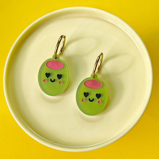 Olive juice earrings