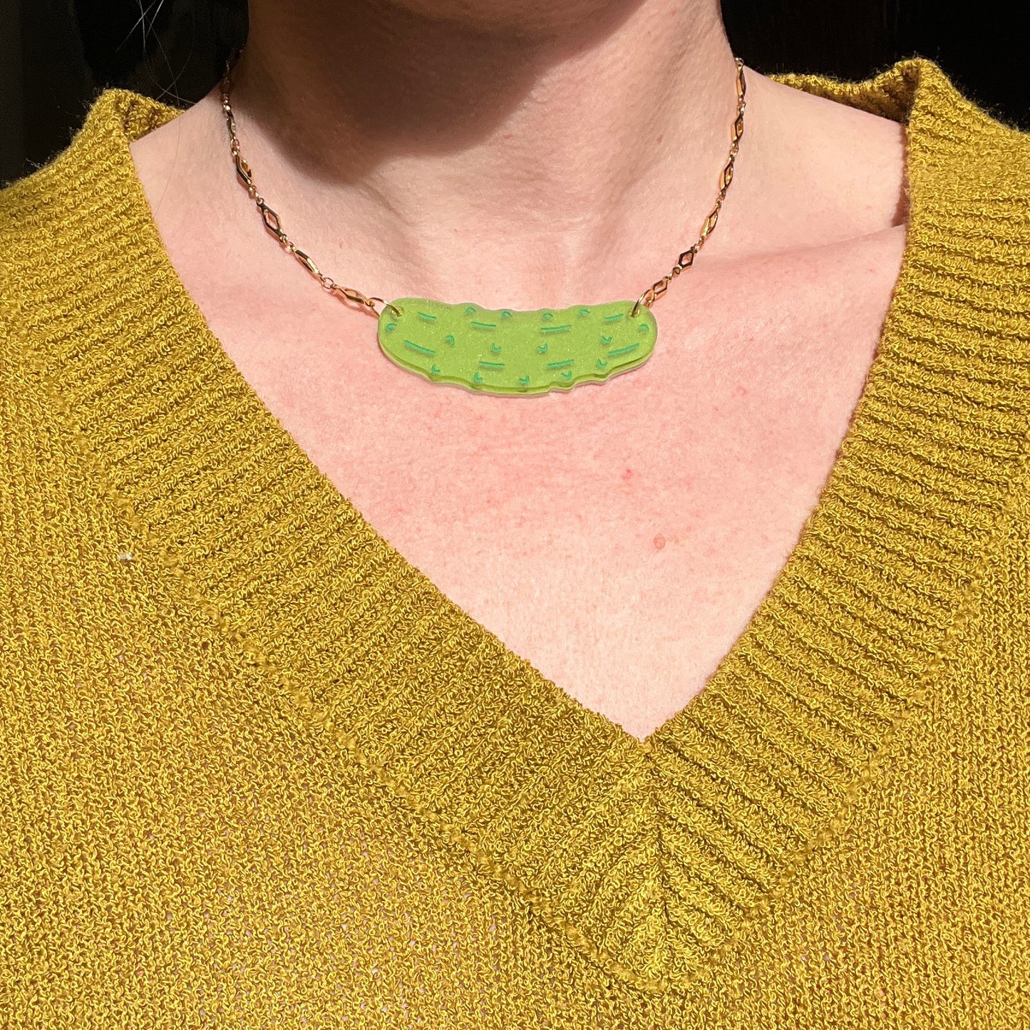 Pickle necklace