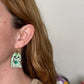 St Patty's Day ghost earrings