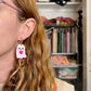 Love ghost earrings